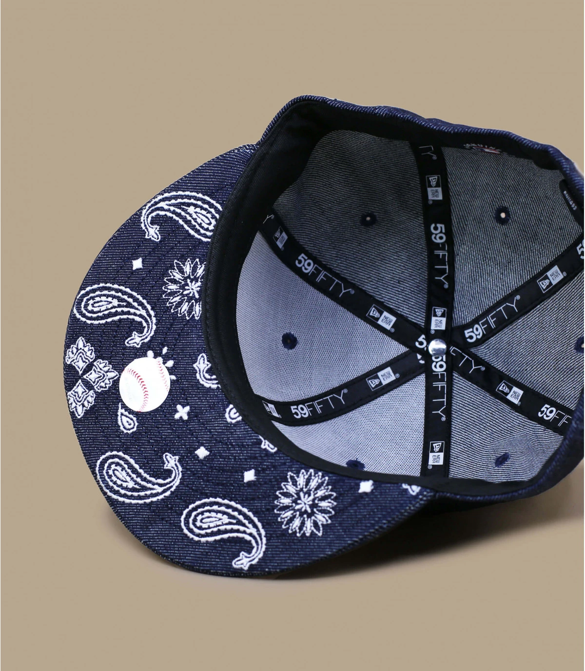 NEW ERA 5950 Paisley NY Denim – Image 4