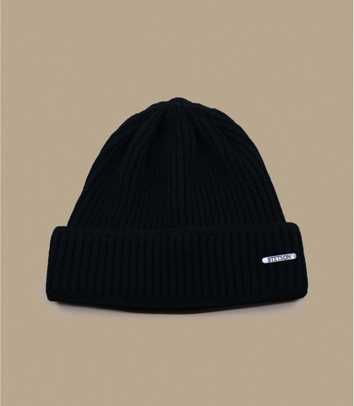 Stetson Beanie Merino Wool Black