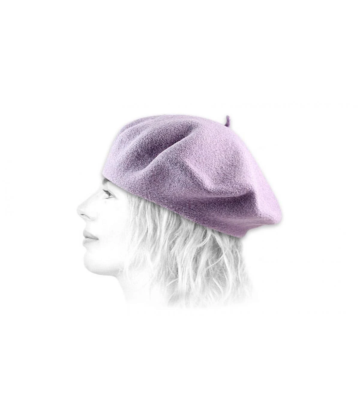 Beret Classique Violet – Image 2