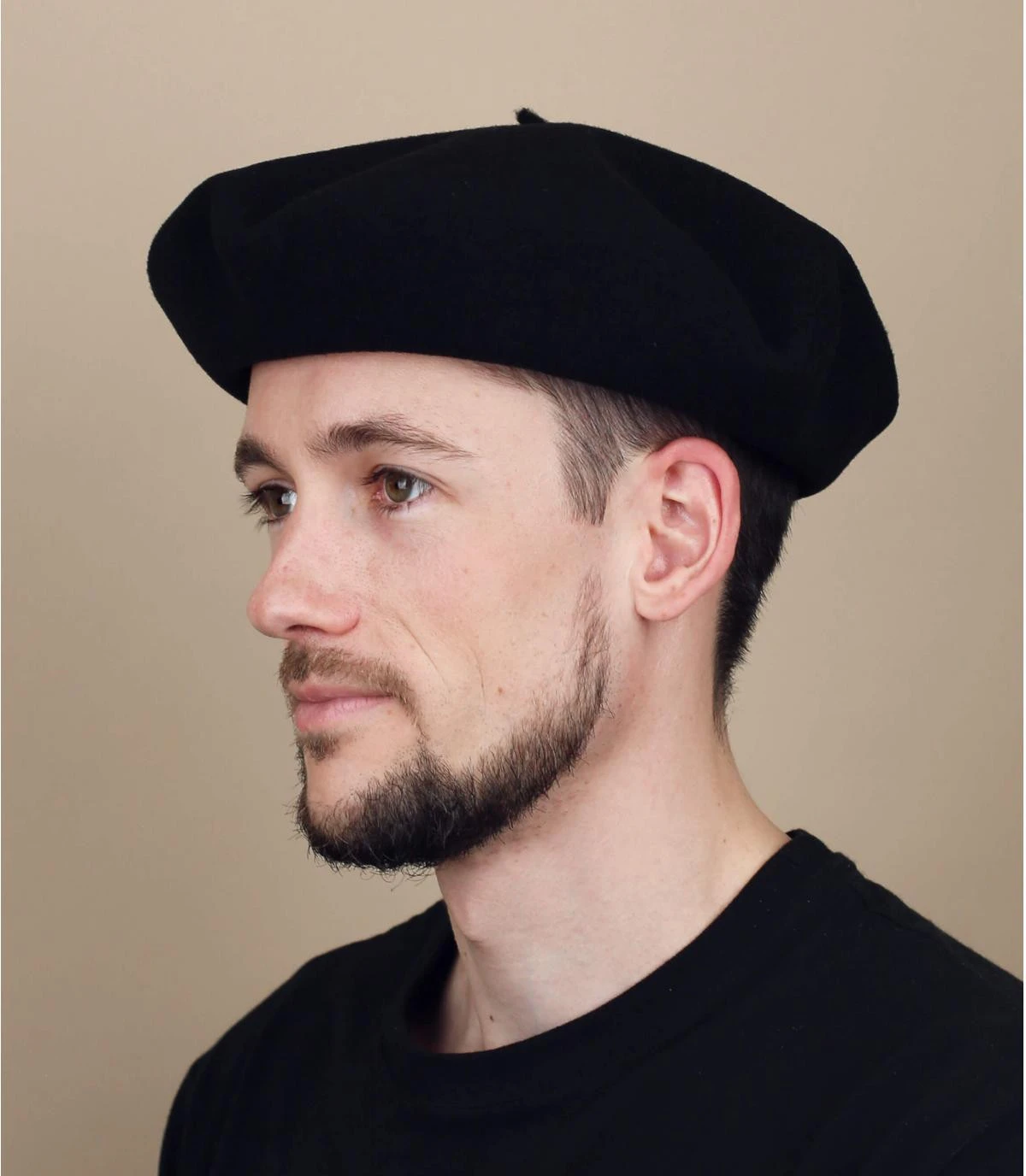 Beret Vrai Basque Noir