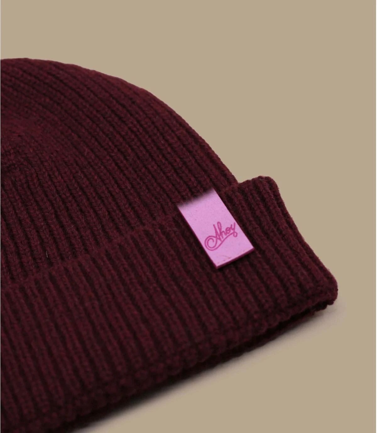 Bonnet Ahoy Burgundy Pink. Eco & Fabriqué En France – Image 2