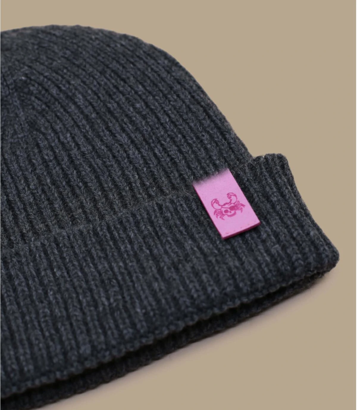 Bonnet Ocean Legend Anthracite Pink. Eco & Fabriqué En France – Image 2