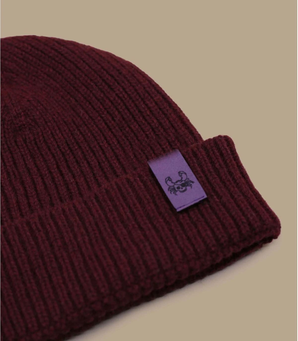 Bonnet Ocean Legend Burgundy Purple. Eco & Fabriqué En France – Image 2