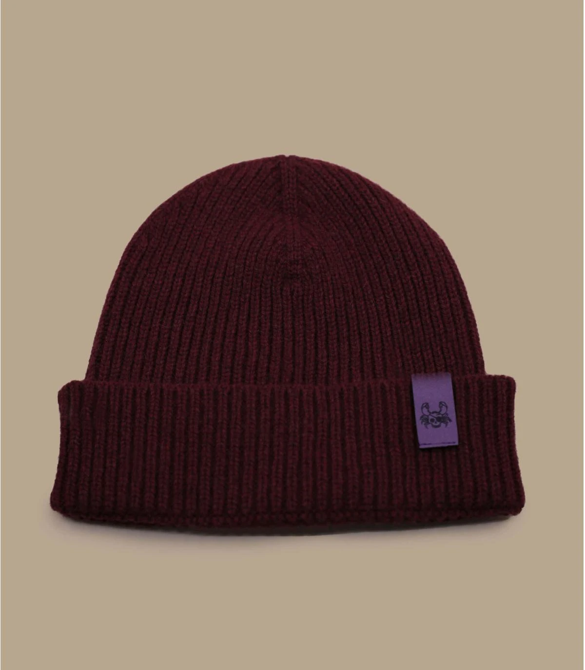 Bonnet Ocean Legend Burgundy Purple. Eco & Fabriqué En France