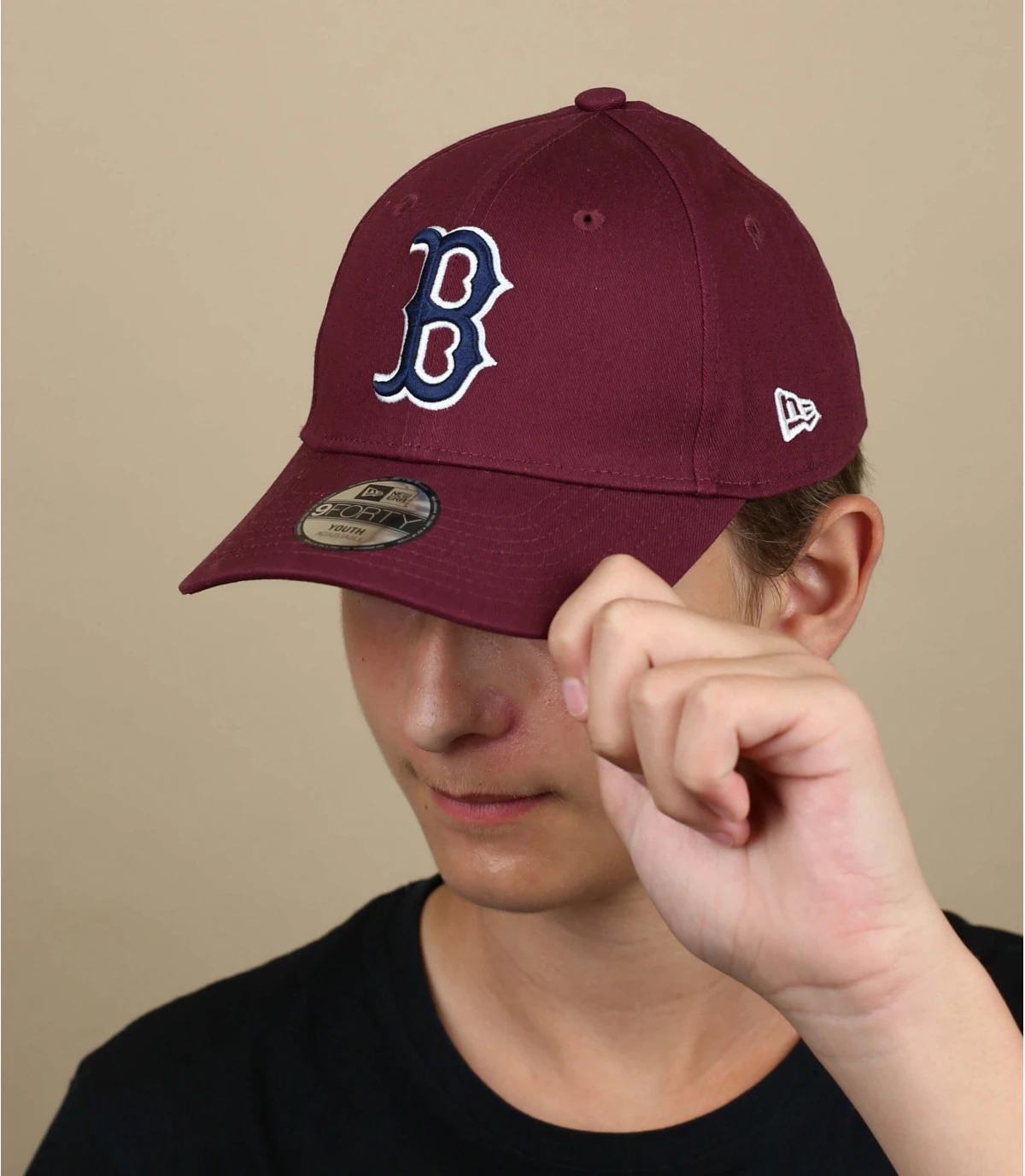 NEW ERA Casquette Kids League Ess 940 Boston Maroon