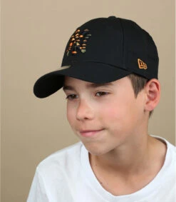 NEW ERA Casquette Kids Wild Camo 940 NY Black Orange