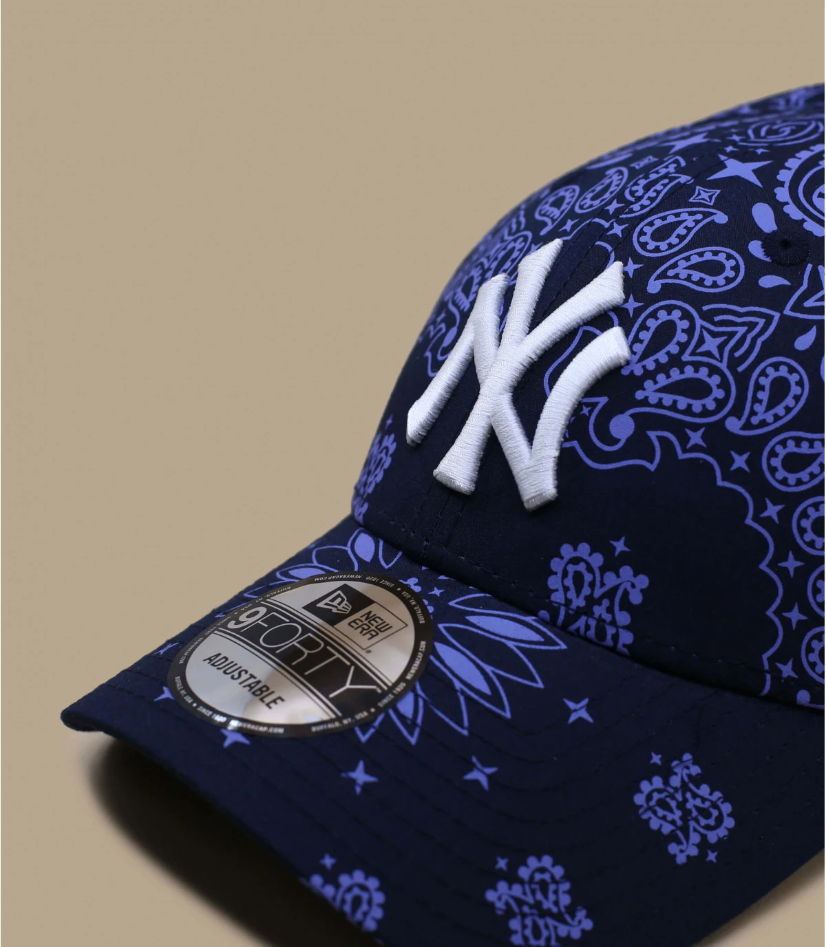 NEW ERA Casquette Paisley Print 940 NY Navy – Image 3