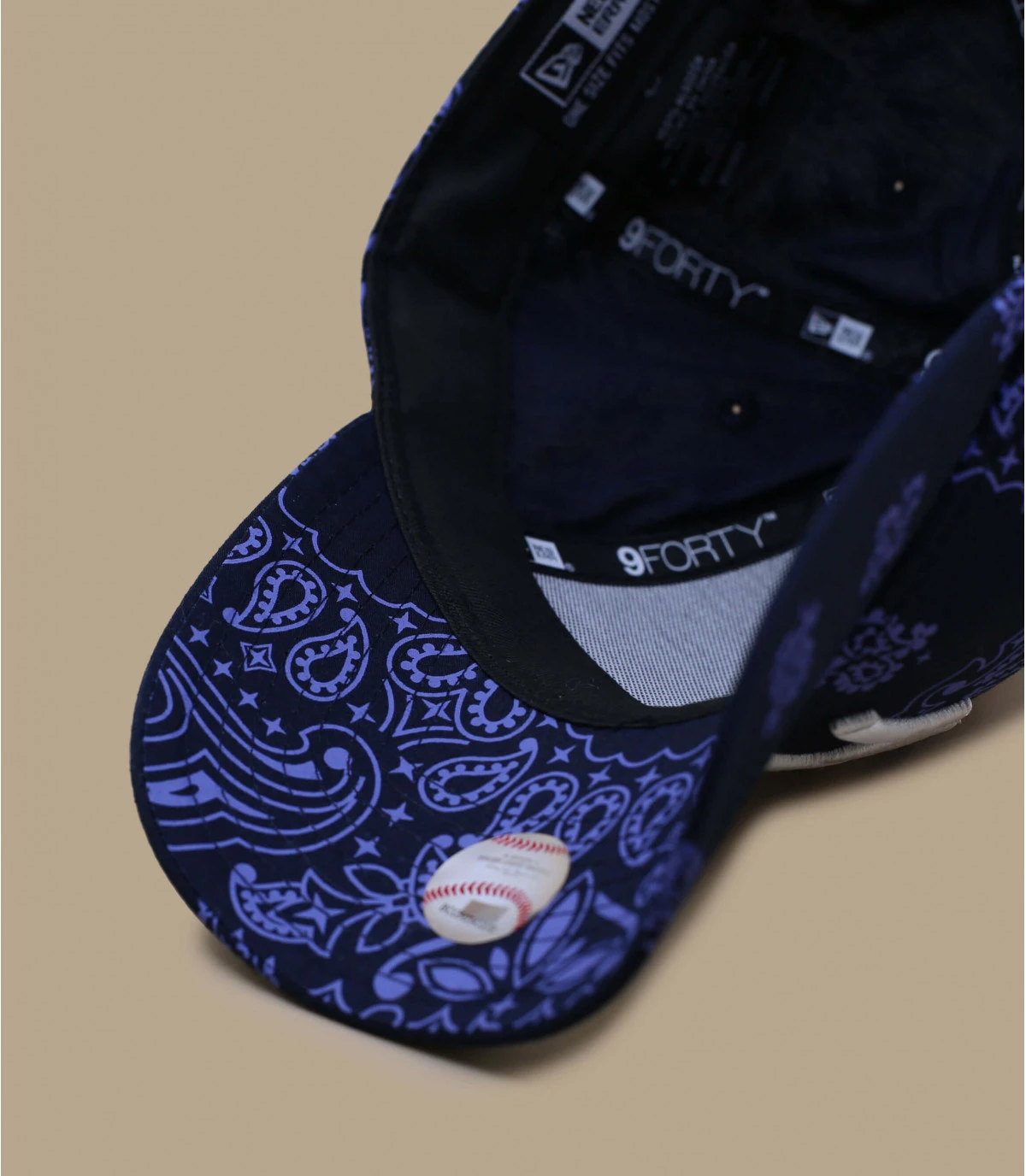 NEW ERA Casquette Paisley Print 940 NY Navy – Image 6
