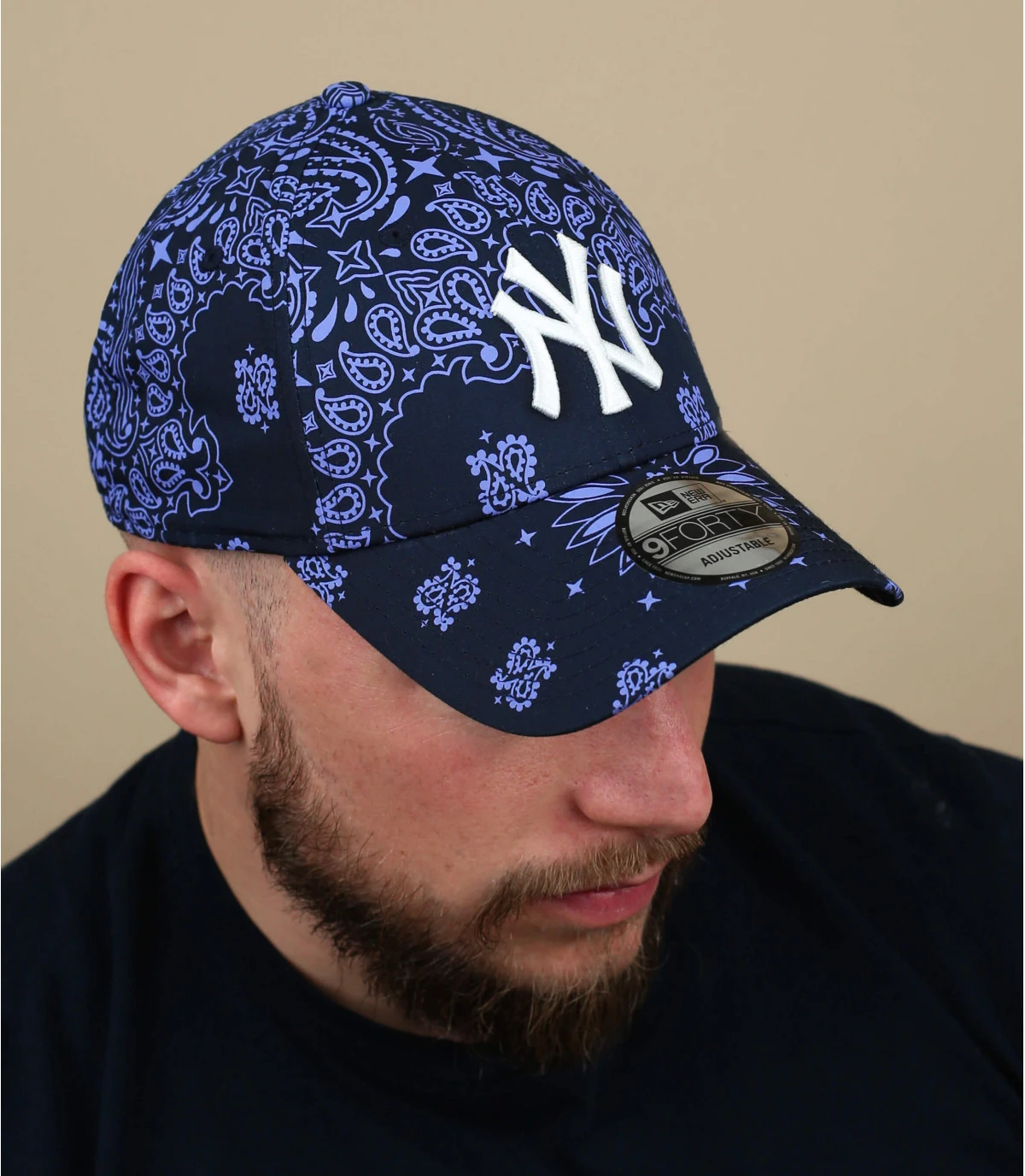 NEW ERA Casquette Paisley Print 940 NY Navy