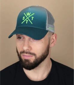 WATTS Casquette Trucker Tokyo Deep Dye Blue Grey