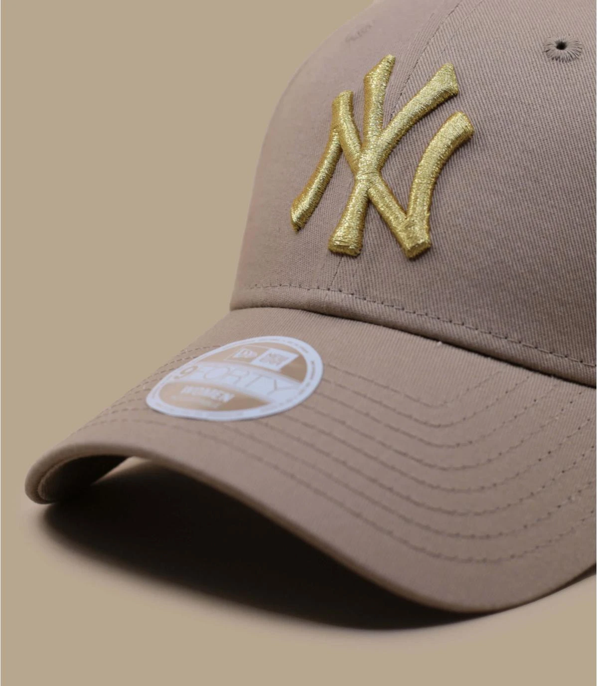 NEW ERA Casquette Wmn Matellic Logo Camel Gold – Image 2