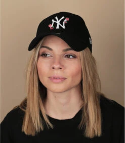 NEW ERA Casquette Wmn Strawberry 9Forty NY Black