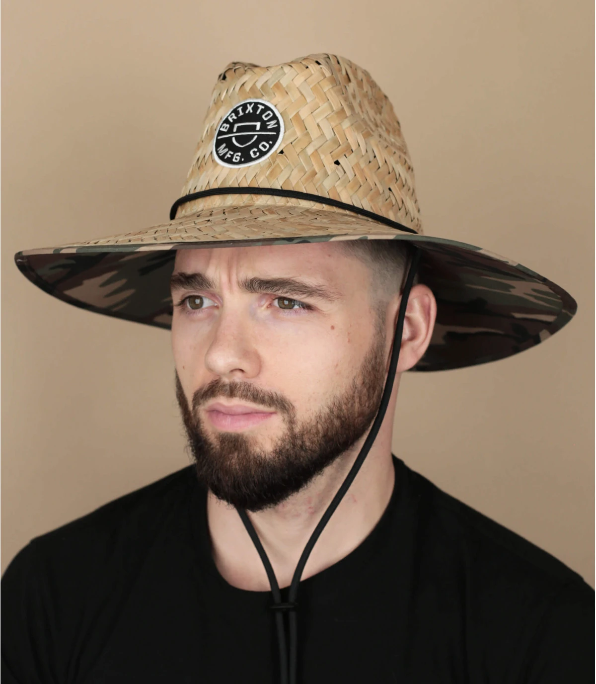 Brixton Crest Sun Hat Tan Camo Surplus