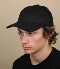 Dad Hat Blank Black Washed