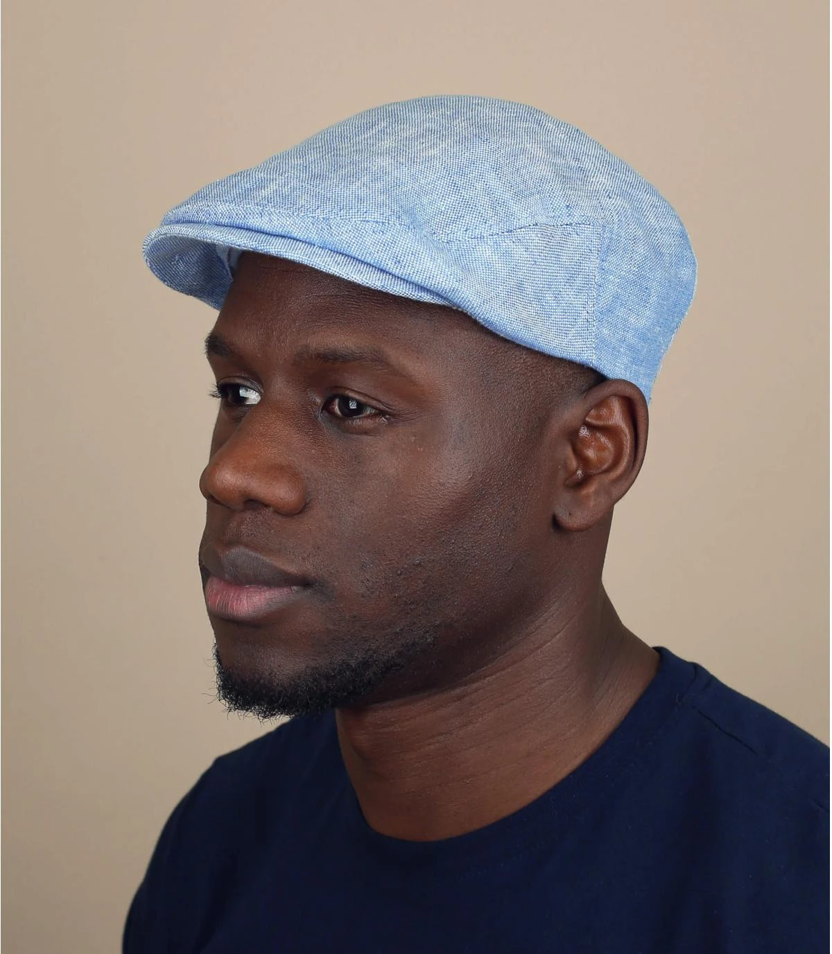 Stetson Driver Cap Linen Light Blue