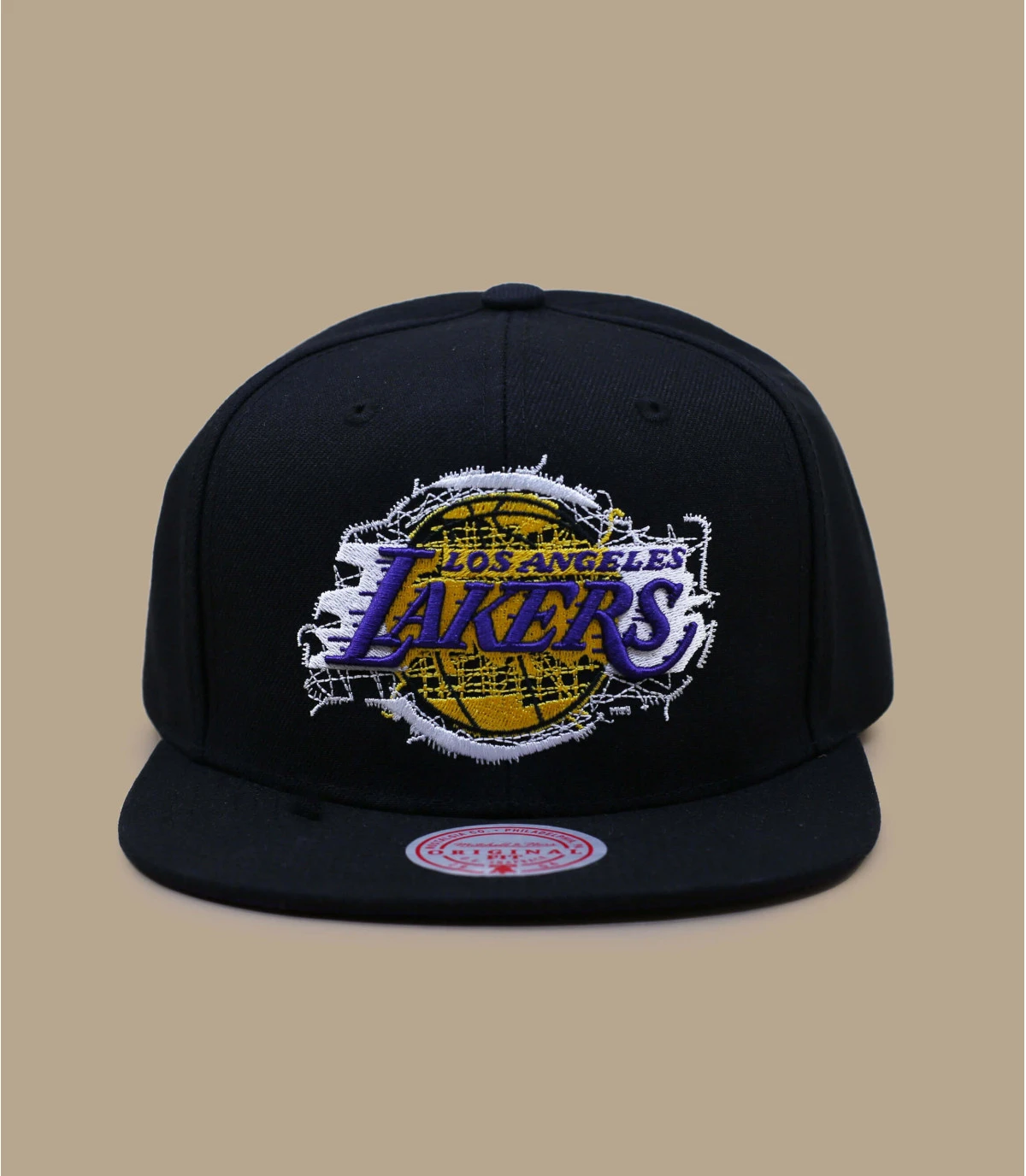 Mitchell & Ness Embroidery Glitch Snapback Lakers – Image 2