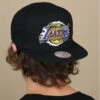 Mitchell & Ness Embroidery Glitch Snapback Lakers