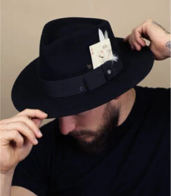 Stetson Fedora Woolfelt Black