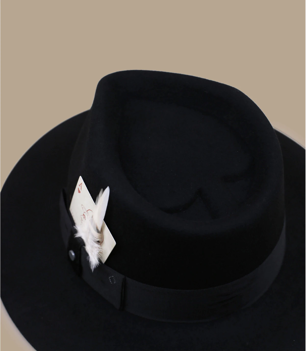 Stetson Fedora Woolfelt Black – Image 4