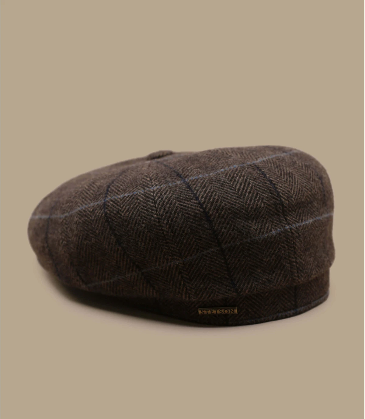 Stetson Hatteras Wool Brown Herringbone â Image 3