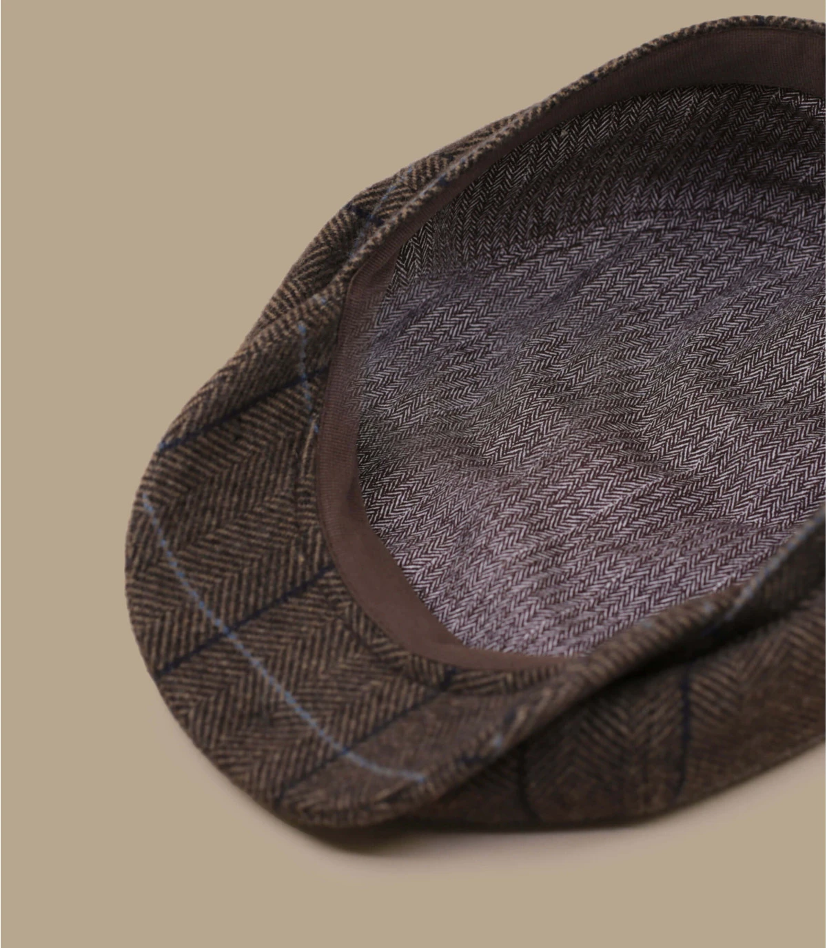 Stetson Hatteras Wool Brown Herringbone â Image 4