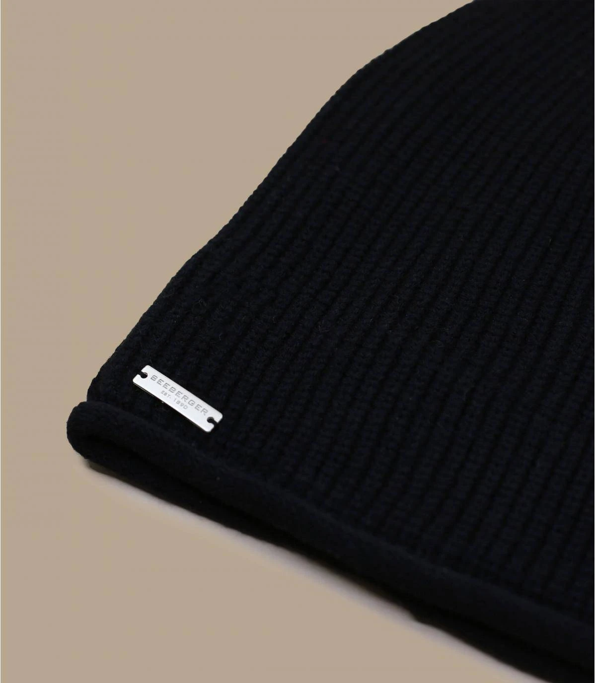 Seeberger Headsock In Recycled Yarn Black – Image 2