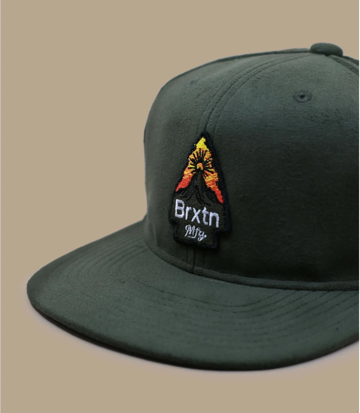 Brixton Holt Snapback Military Olive – Image 3