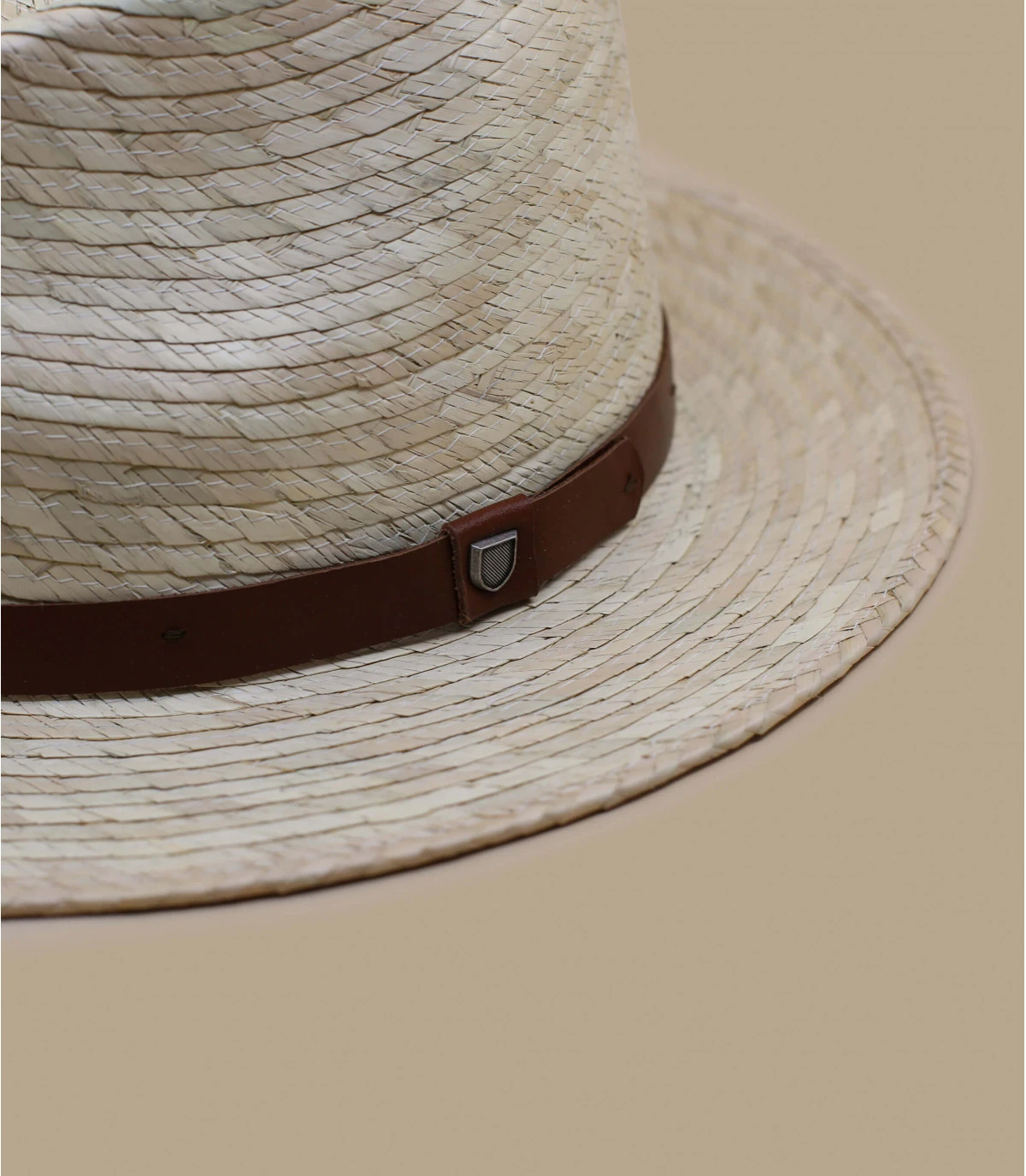 Brixton Messer Straw Fedora Natural – Image 3