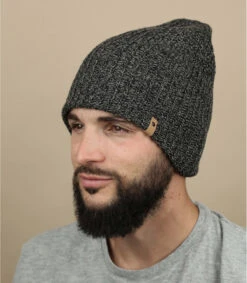Fjallraven Ovik Melange Beanie Mountain Black