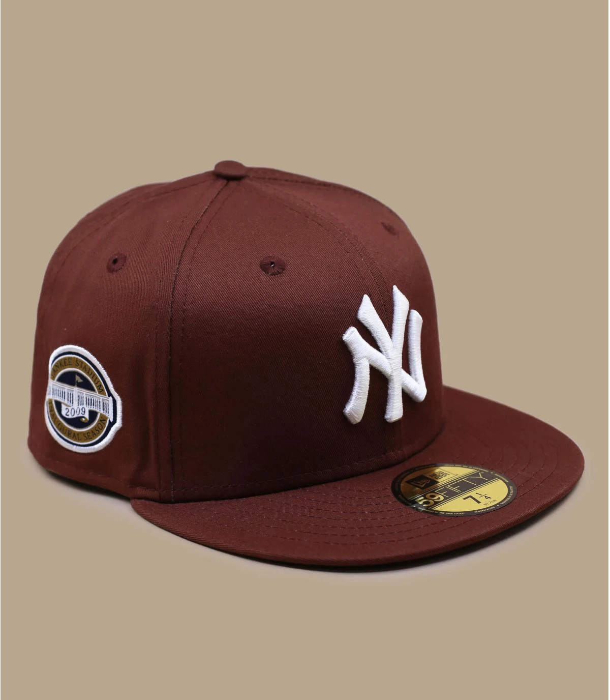 NEW ERA Patch 59Fifty NY Walnut Brown – Image 2