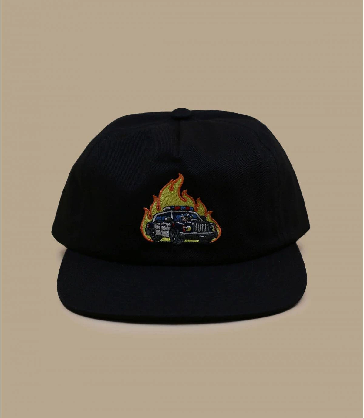 HUF Roasted Unstructured Snpaback Black – Image 2