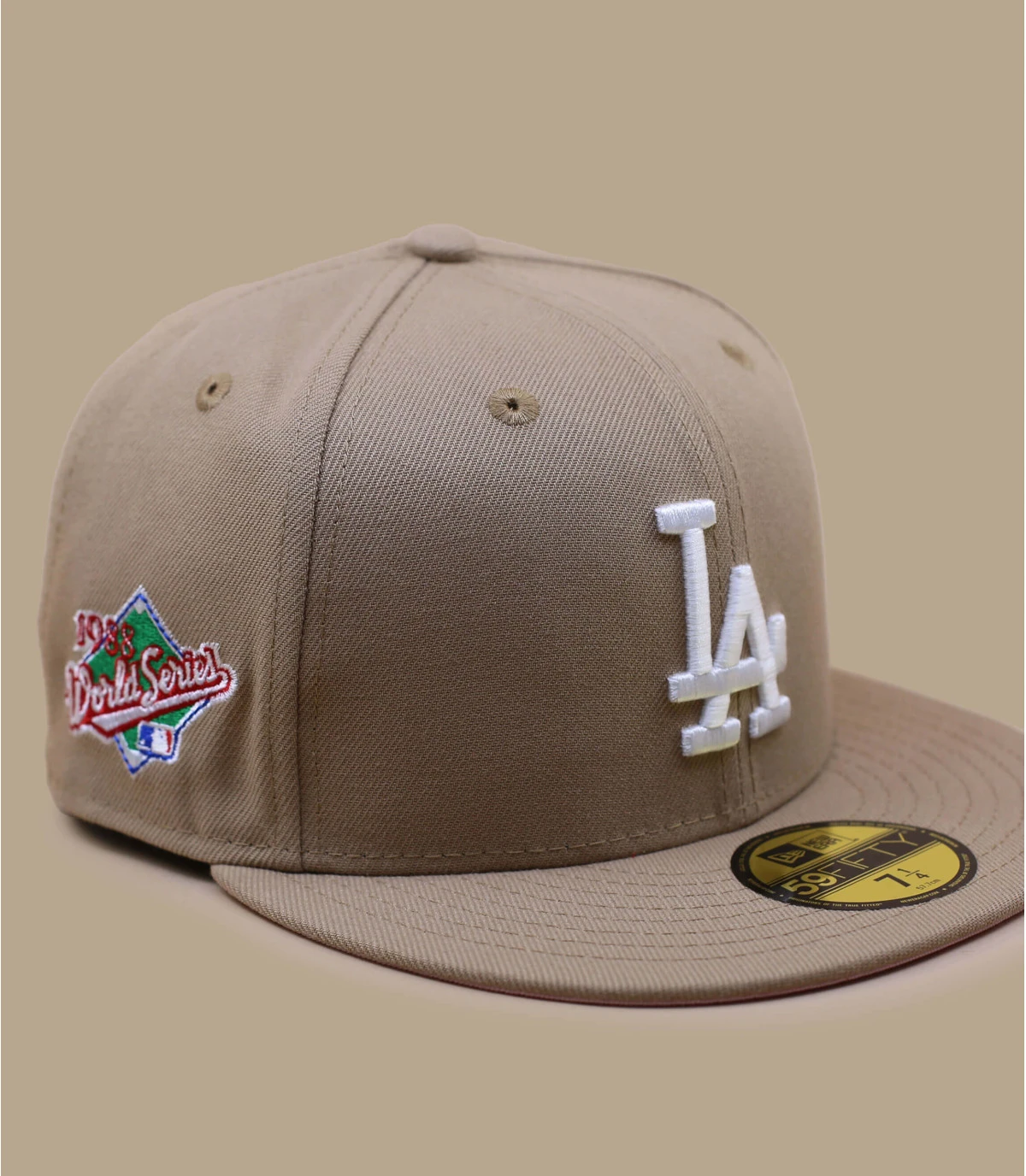 NEW ERA Side Patch 5950 LA Dodgers Camel Pink â Image 2