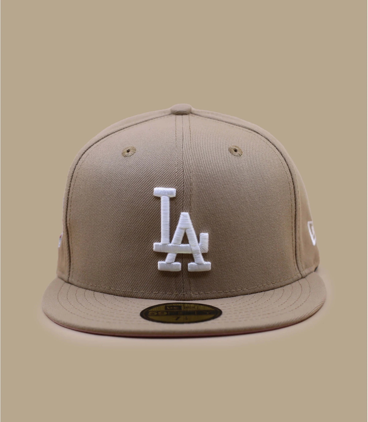 NEW ERA Side Patch 5950 LA Dodgers Camel Pink â Image 3