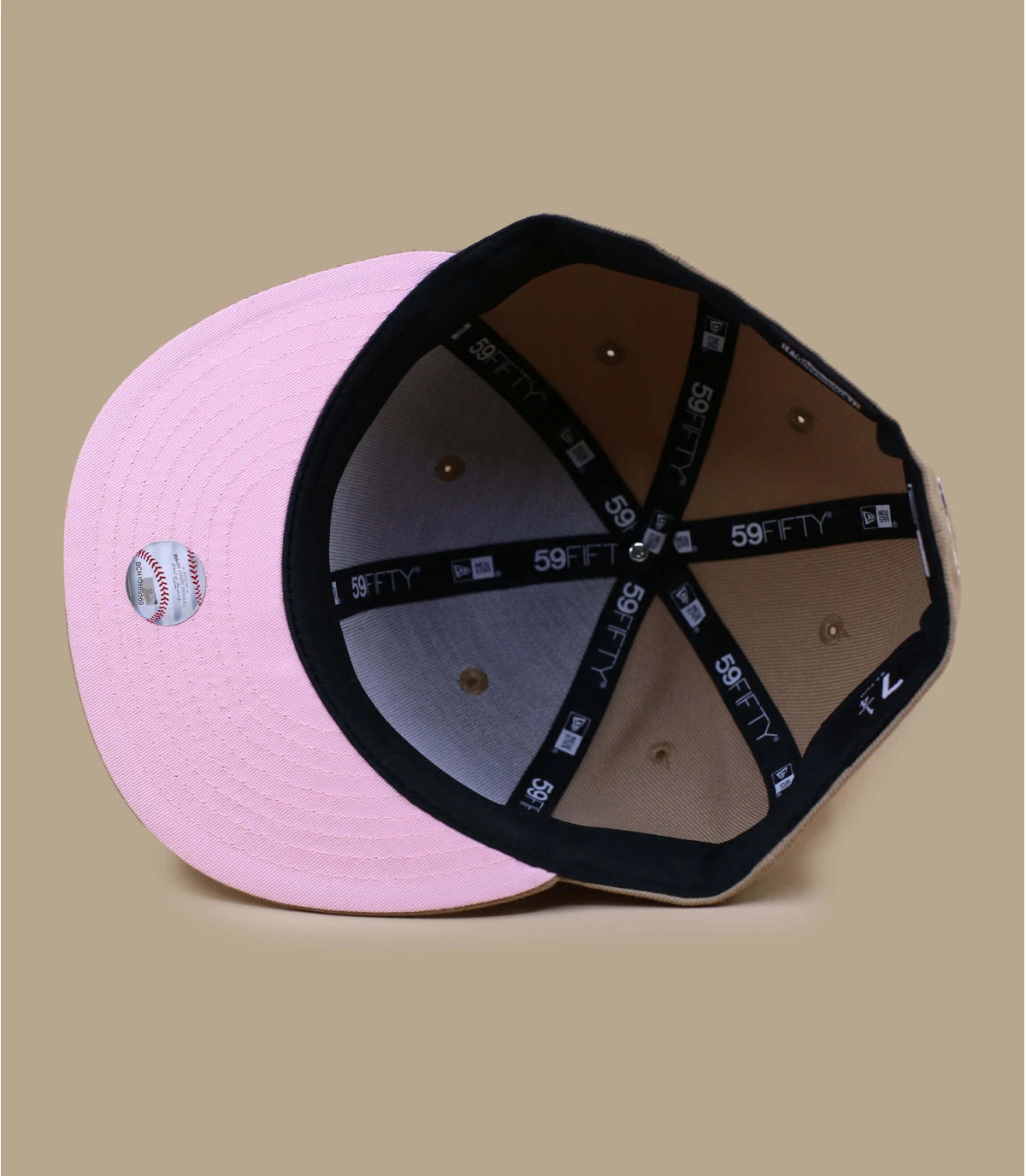 NEW ERA Side Patch 5950 LA Dodgers Camel Pink â Image 5
