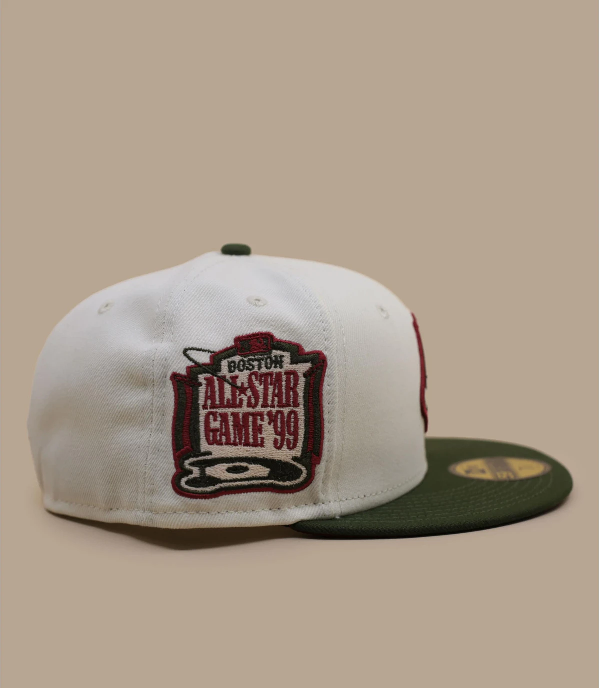 NEW ERA Side Patch 59Fifty Boston Red Sox Chrome Olive â Image 4