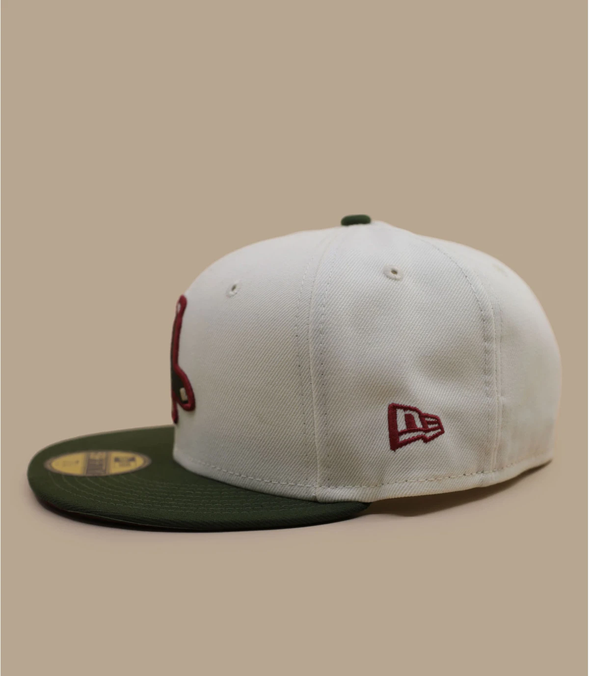 NEW ERA Side Patch 59Fifty Boston Red Sox Chrome Olive â Image 5