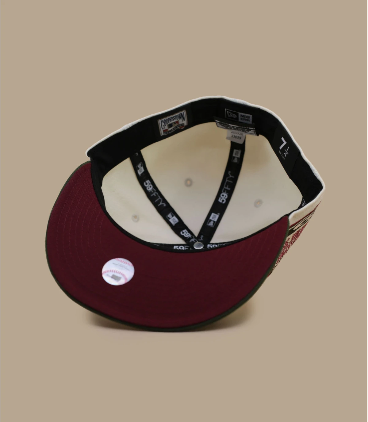 NEW ERA Side Patch 59Fifty Boston Red Sox Chrome Olive â Image 7