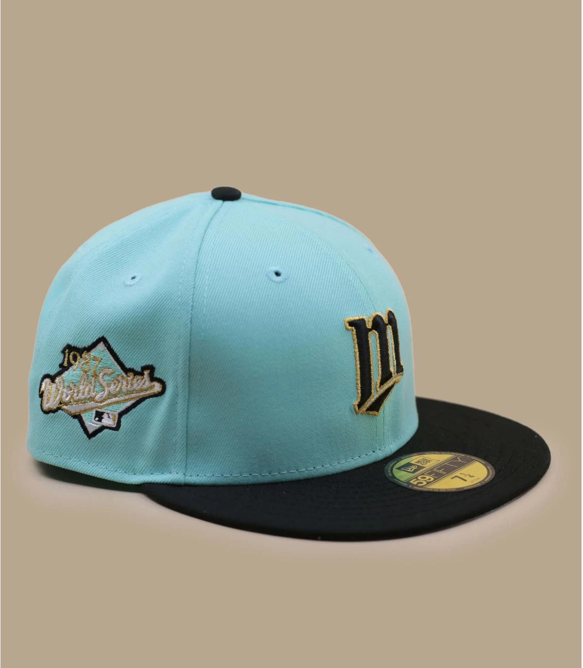 NEW ERA Side Patch 59Fifty Minnesota Twins Blue Tint Black â Image 3