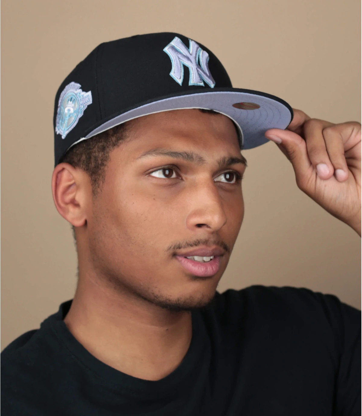 NEW ERA Side Patch 59Fifty New York Yankees Navy Lavender