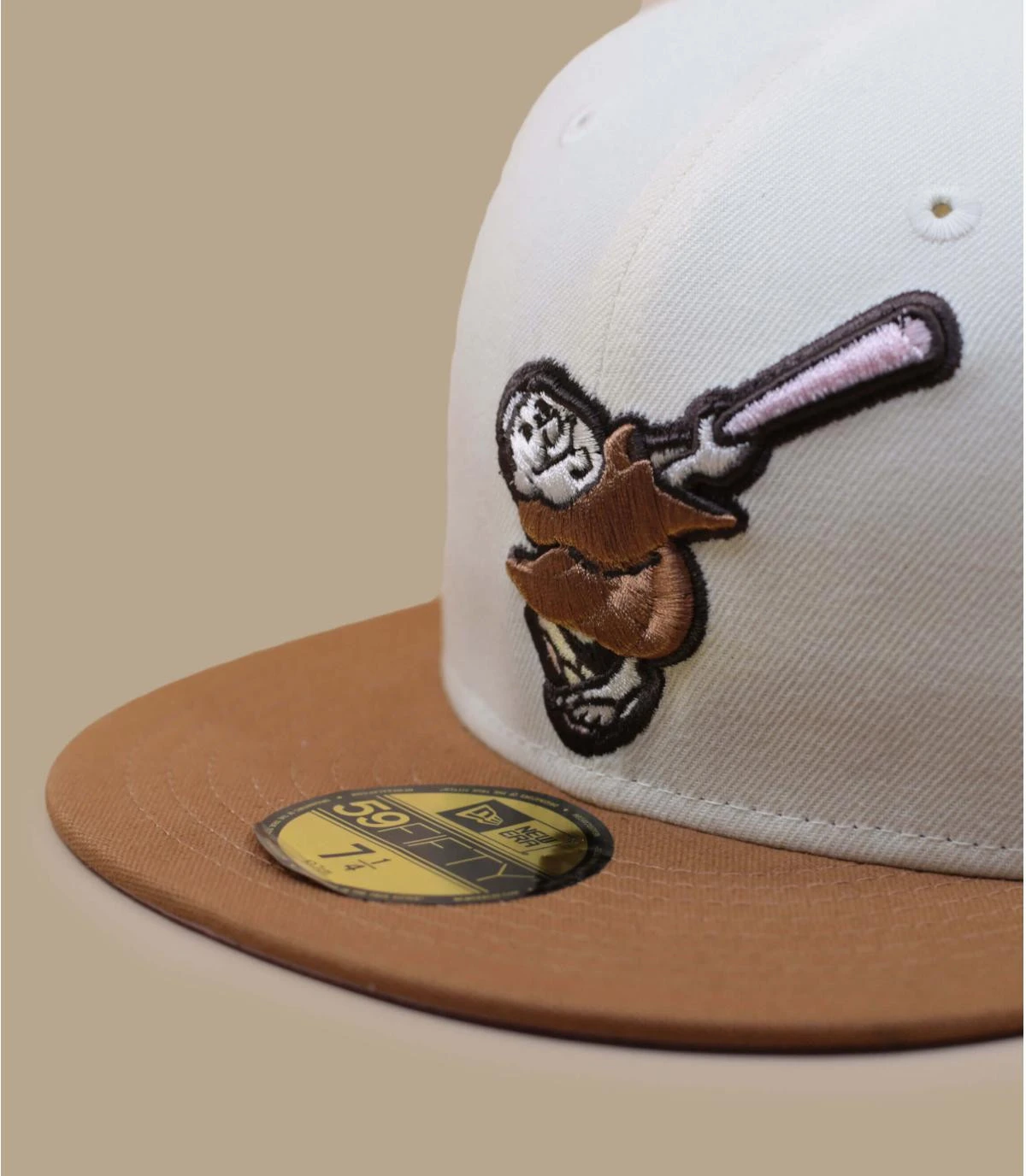 NEW ERA Side Patch 59Fifty San Diego Padres Bronze Chrome Brown Pink â Image 3