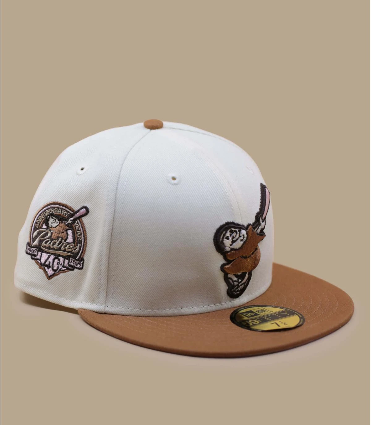 NEW ERA Side Patch 59Fifty San Diego Padres Bronze Chrome Brown Pink â Image 4