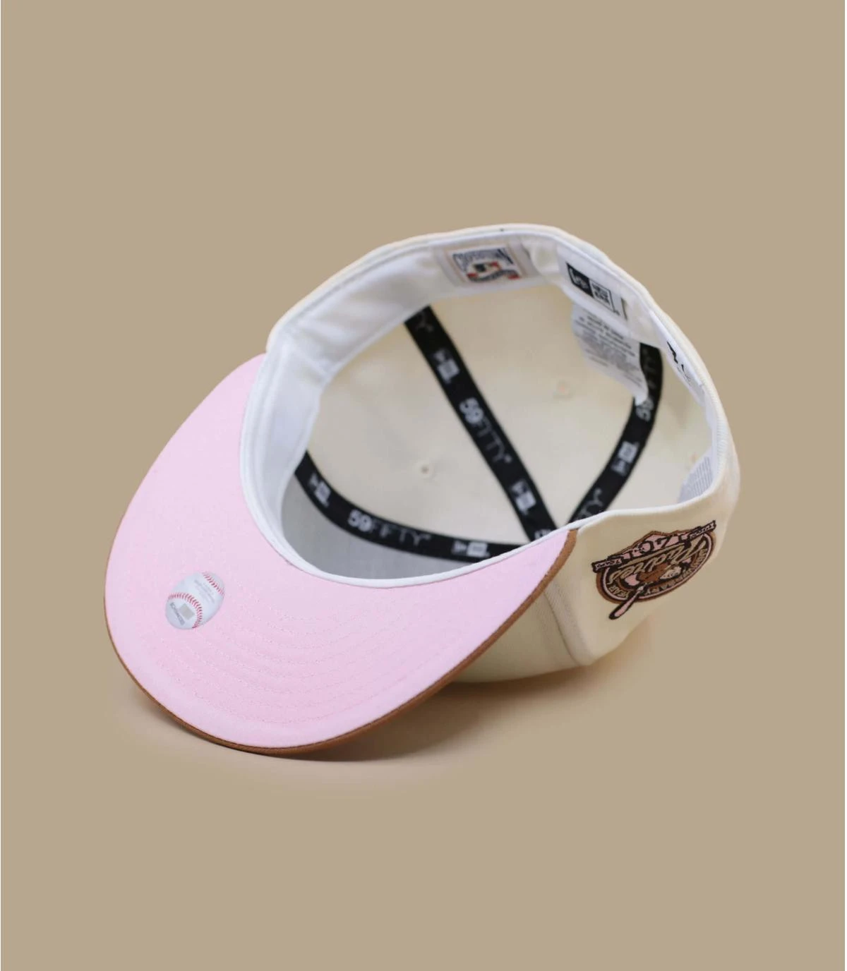 NEW ERA Side Patch 59Fifty San Diego Padres Bronze Chrome Brown Pink â Image 6