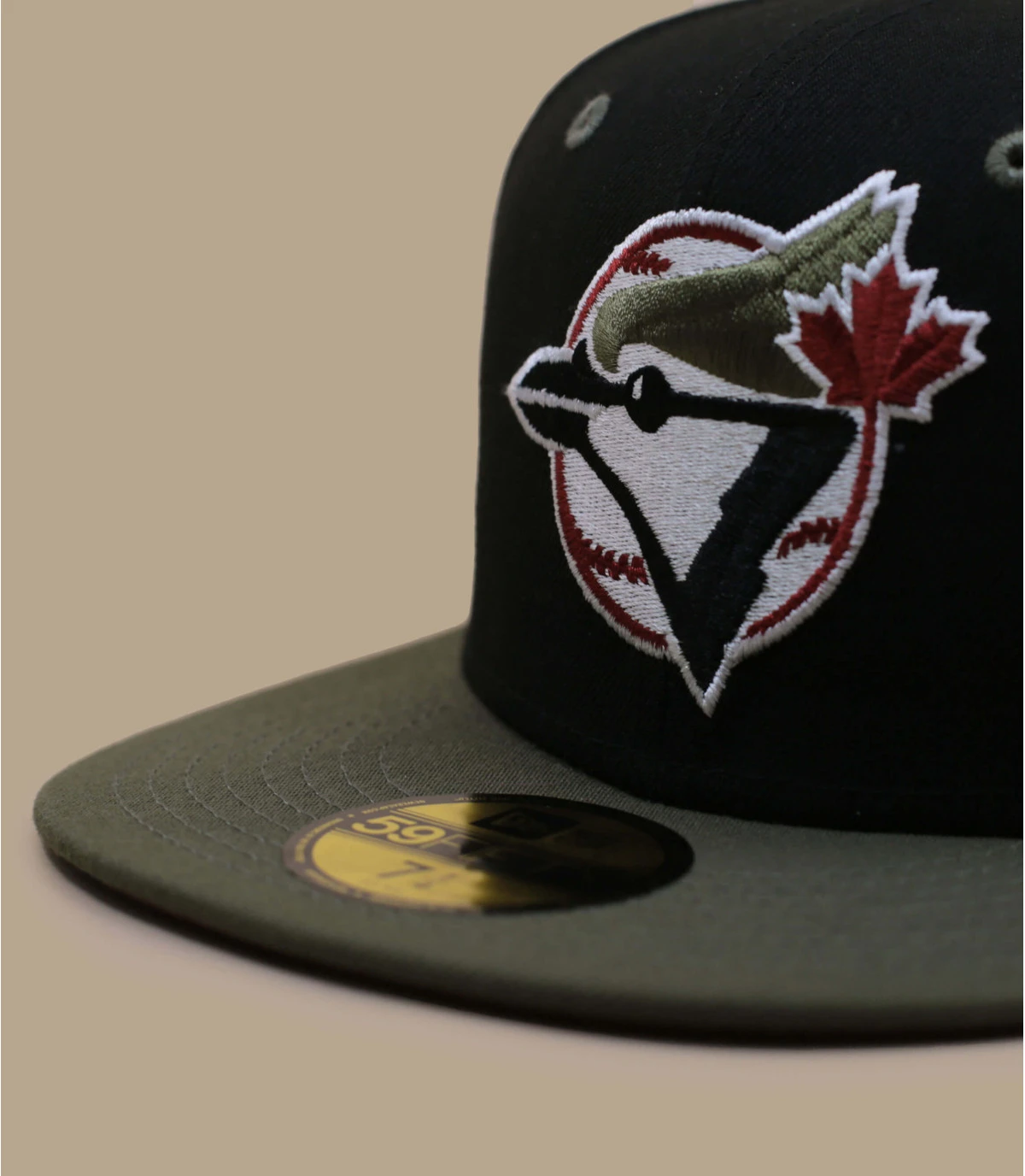 NEW ERA Side Patch 59Fifty Toronto Blue Jays Black New Olive â Image 2