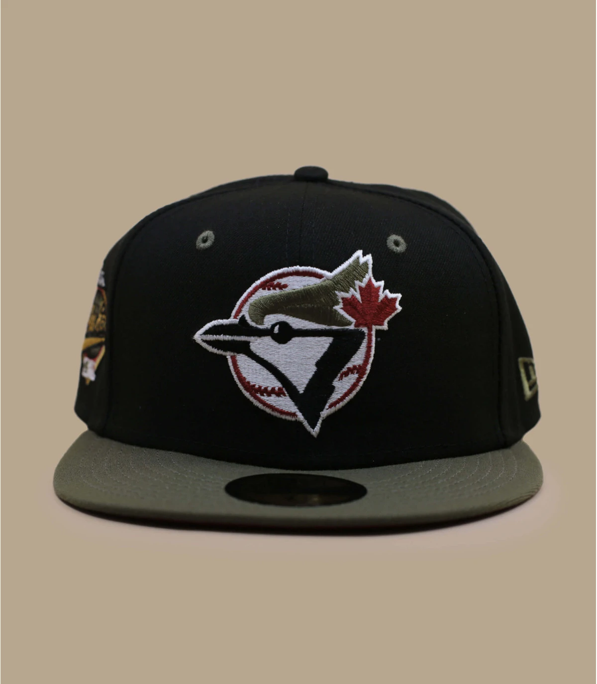 NEW ERA Side Patch 59Fifty Toronto Blue Jays Black New Olive