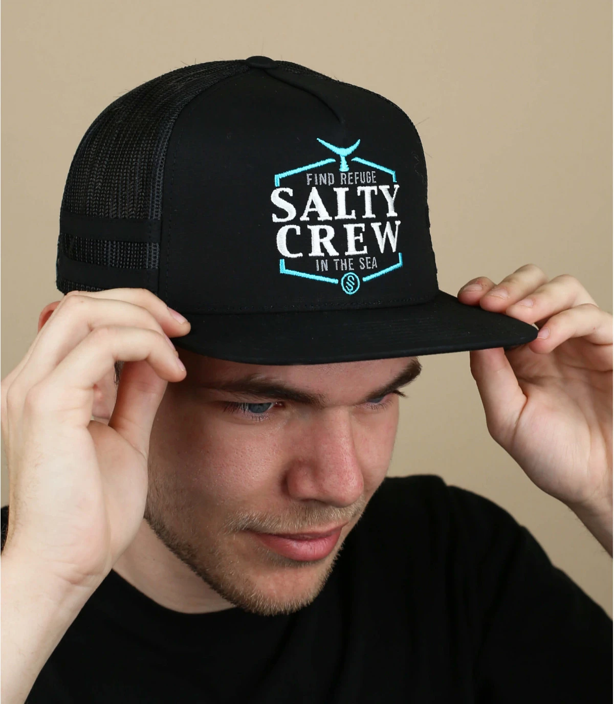 Salty Crew Skipjack Snapback Trucker Black