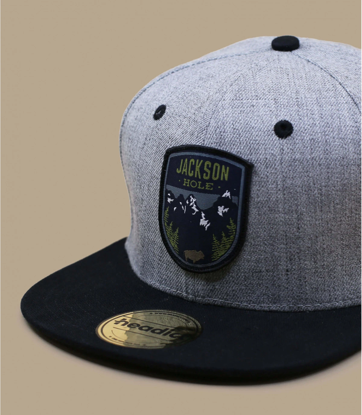 Snapback Jackson Hole Grey Black – Image 2