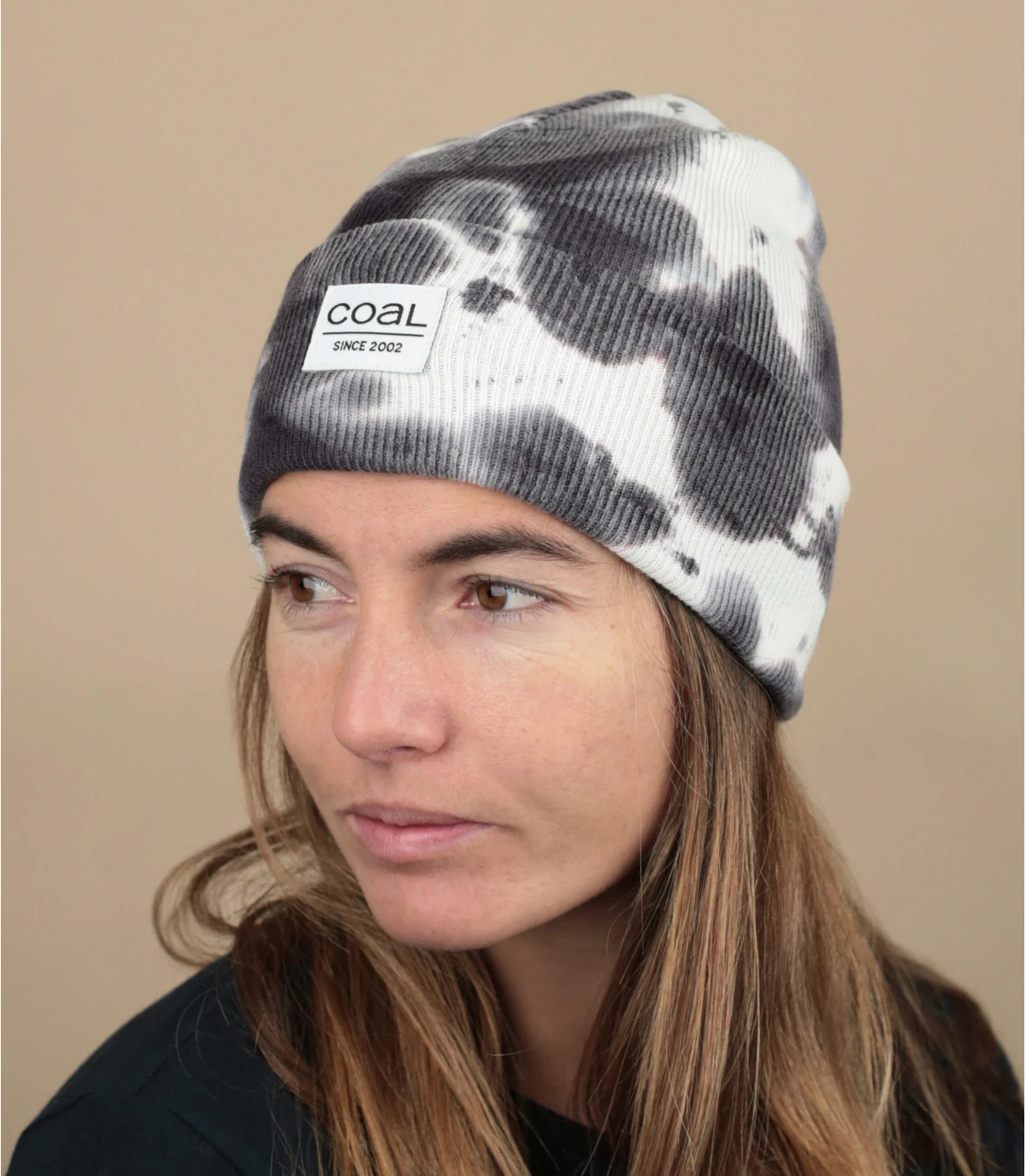 Coal The Standard Tie Dye Black White