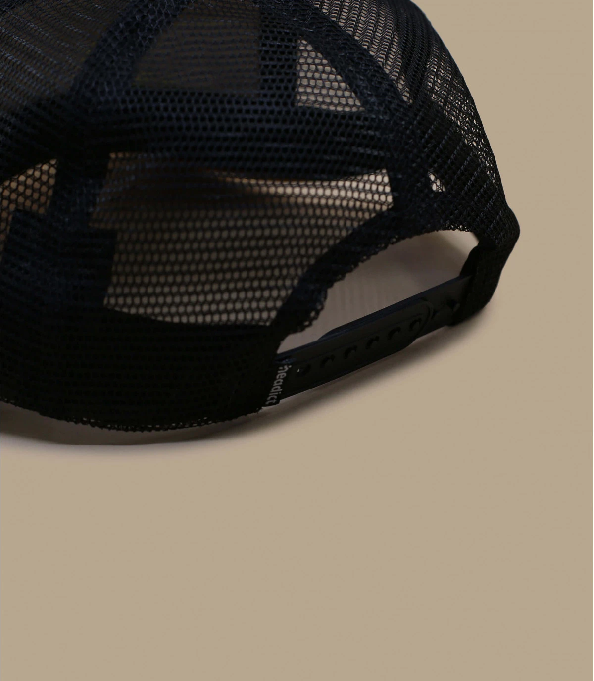 Trucker Blank Chambray Beige Black Brown Suede – Image 3