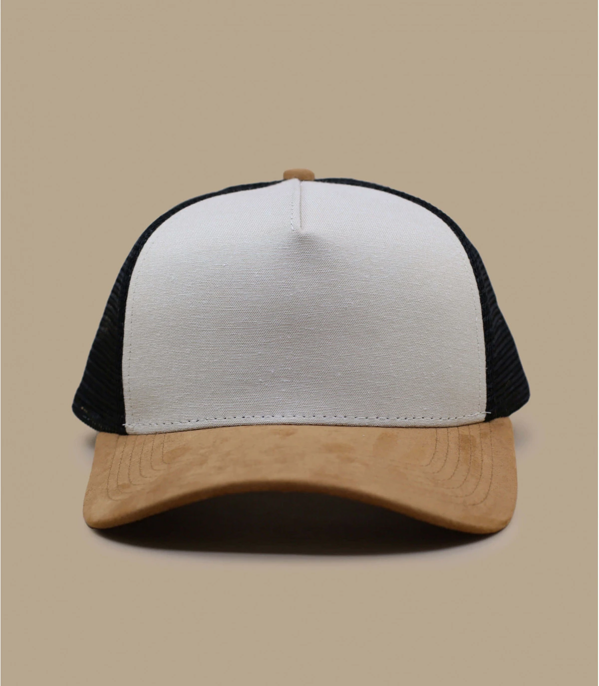Trucker Blank Chambray Beige Black Brown Suede