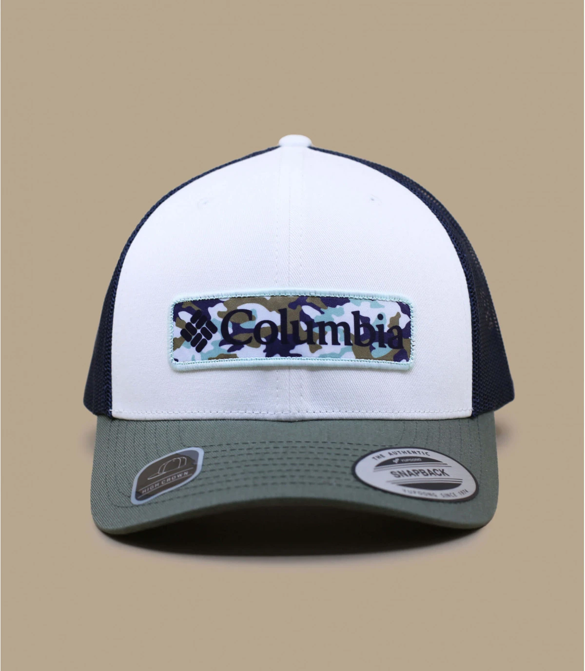 Columbia Trucker Camo Patch White Dark Montain Stone Green – Image 2